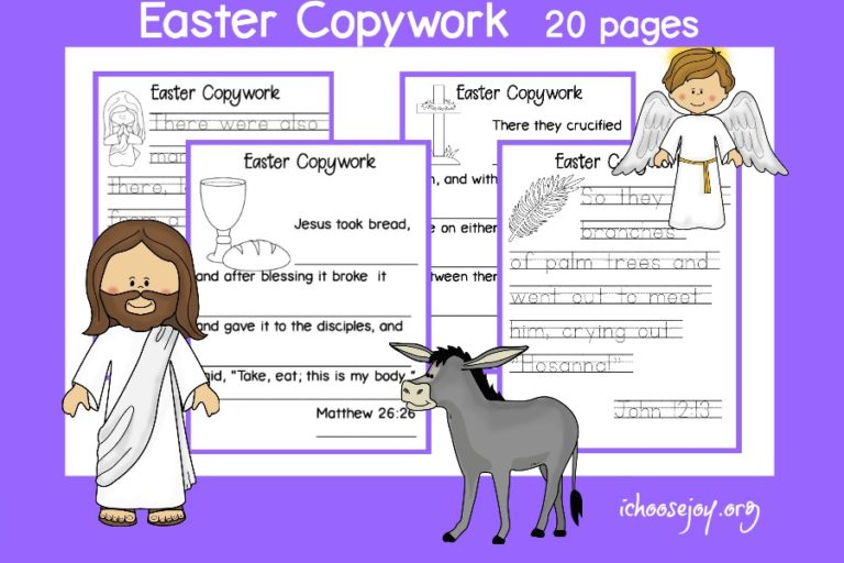 The Easiest Way to Prepare Your Kids for Easter with Scripture Easter Copywork