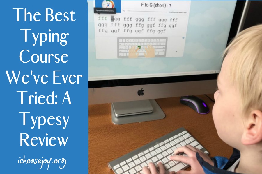 The Best Typing Course We've Ever Tried: A Typesy Review. #ichoosejoyblog #onlinecourse #typing #typingcourse