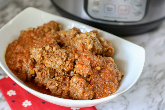  Instant Pot Low Carb Porcupine Meatball recipe. #instantpot #instantpotrecipes #ichoosejoyblog