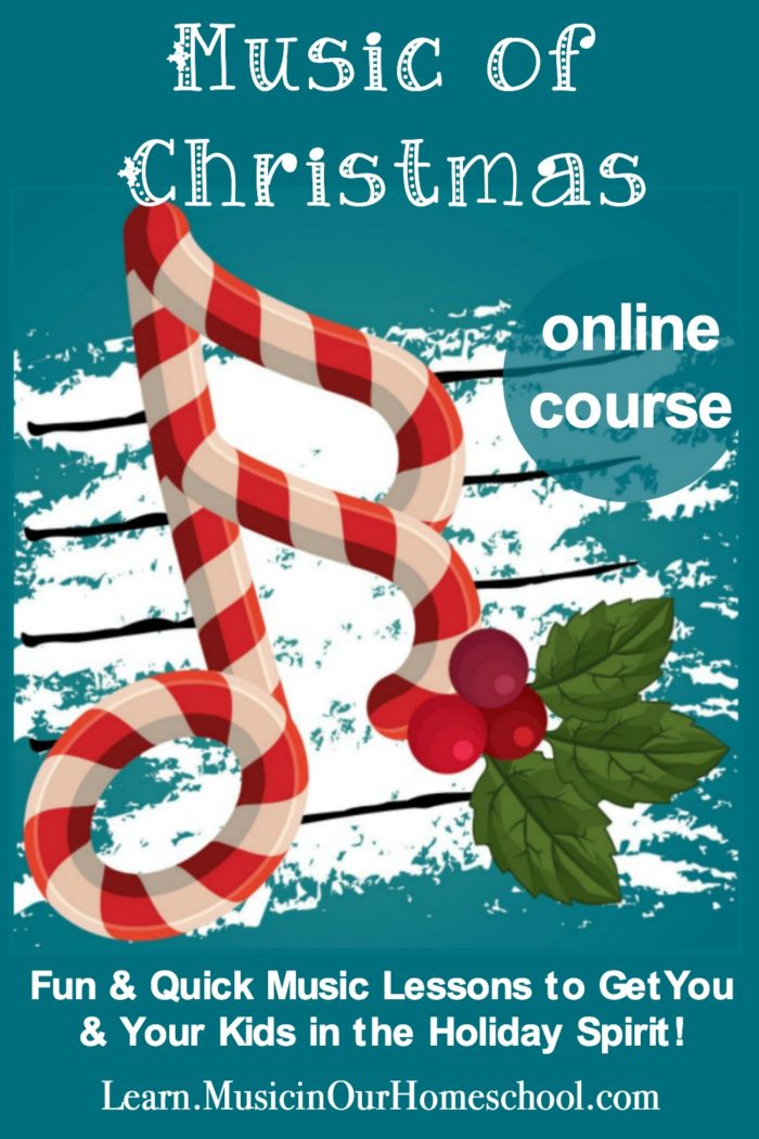 Music of Christmas Online Course for elementary students. Fifteen 15-minute music lessons!