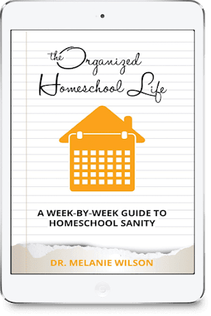 The Organized Homeschool Life is a week-by-week guide to homeschool sanity in only 15-minute missions!