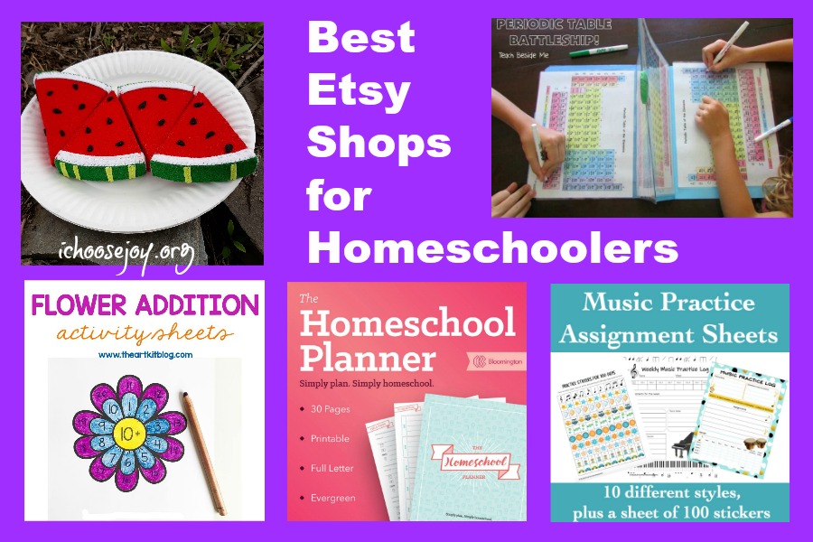 Best Etsy Shops for Homeschoolers