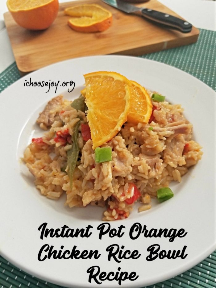 Instant Pot Orange Chicken Rice Bowl Recipe