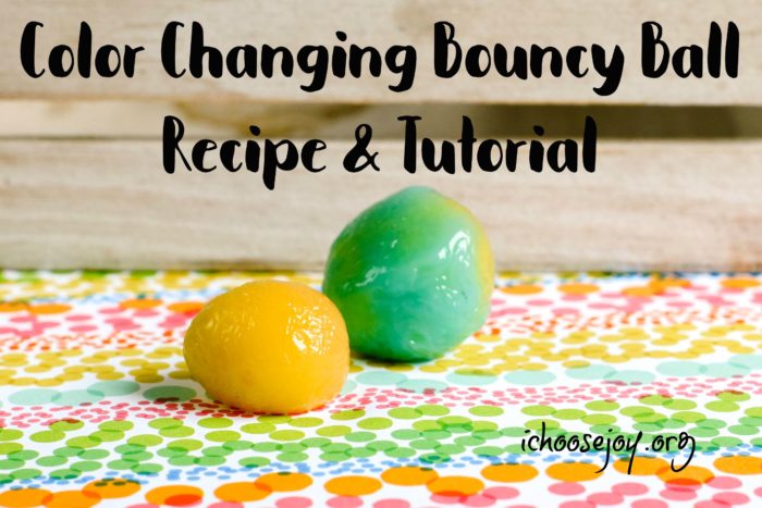 Color Changing Bouncy Ball Recipe and Tutorial