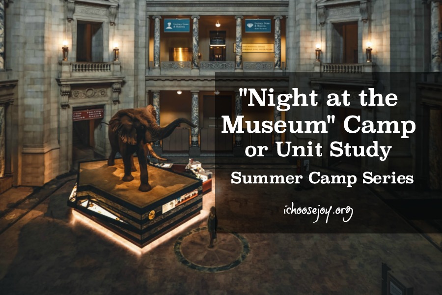 Night at the Museum Camp or Unit Study Summer Camp Series I Choose Joy!