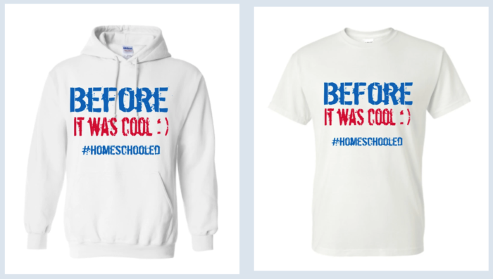 Before it was cool :) #homeschooled t-shirts and hoodies at Q Family Tees