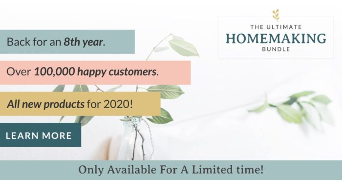 Not So Bummer Summer with the Ultimate Homemaking Bundle 2020