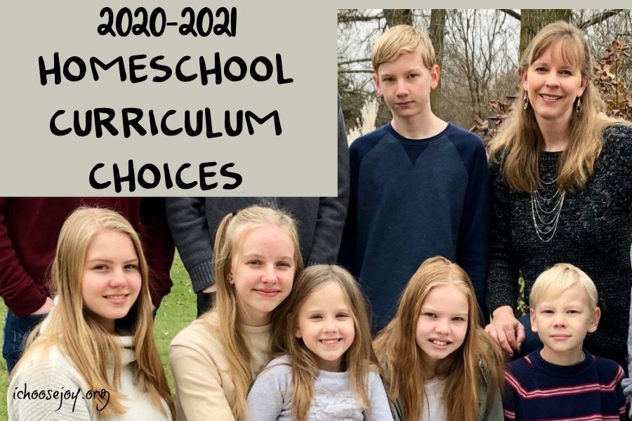 2020-2021 Homeschool Curriculum Choices 3rd - 11th Grades