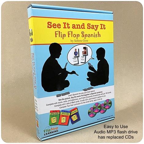 Flip Flop Spanish "See It and Say It" whole family homeschool Spanish curriculum!