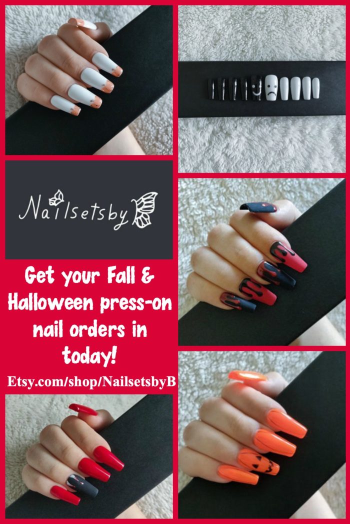 NailsetsbyB Fall & Halloween nail sets