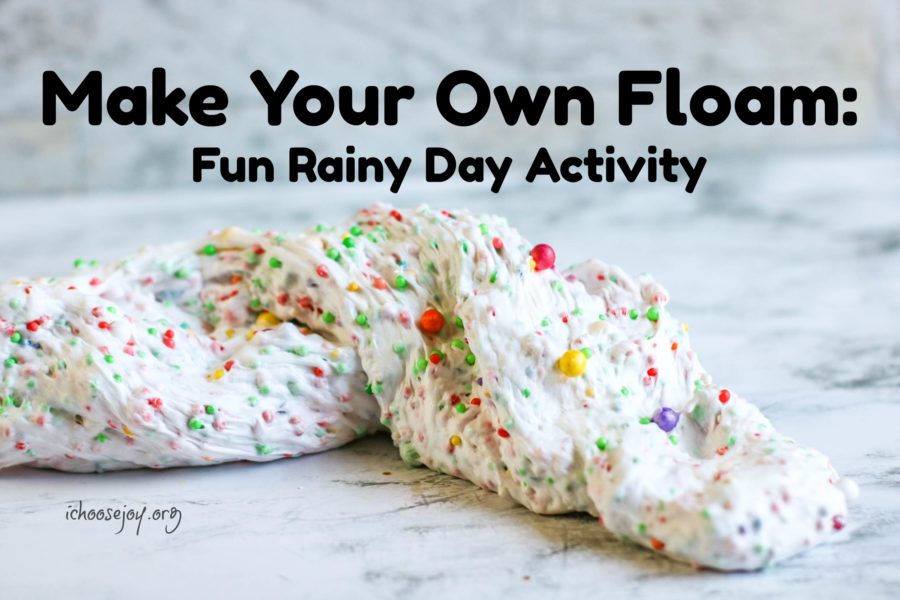 Make Your Own Floam: DIY craft for kids. It's a Fun Rainy Day Activity!