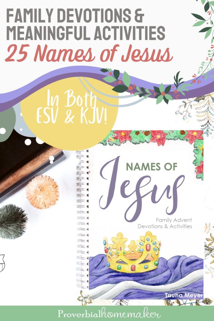 Names of Jesus: Family Advent Devotions and Activities from Proverbial Homemaker