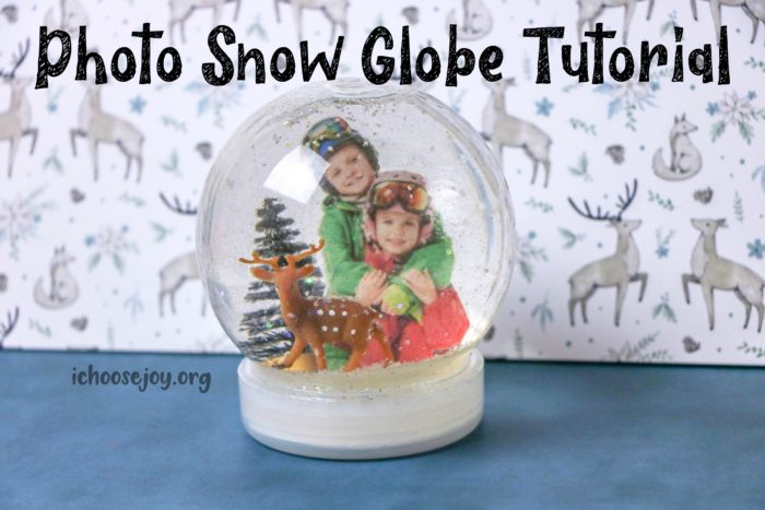 Photo Snow Globe Tutorial ~ A fun project for Christmas or Winter!