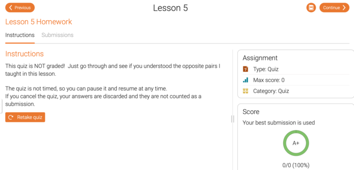 Mr. D Math ASL 1 check quiz grades. This great course is perfect to learn ASL 1.