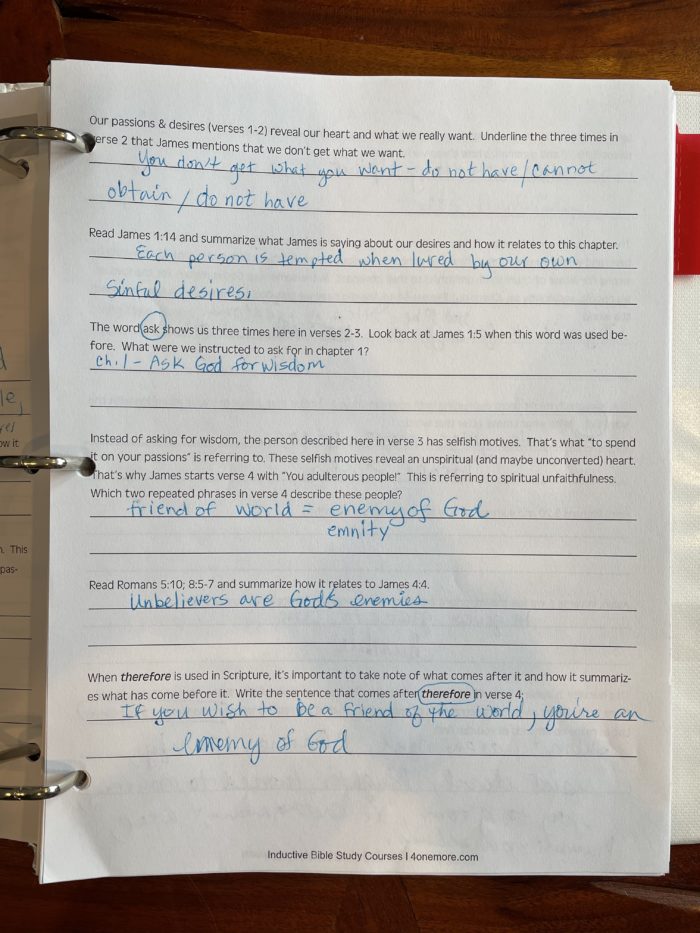 James: An Inductive Bible Study curriculum review from I Choose Joy