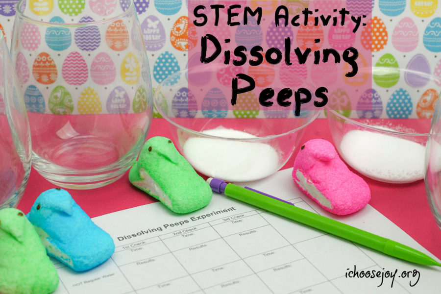 Dissolving Peeps: STEM Activity for Eastertime