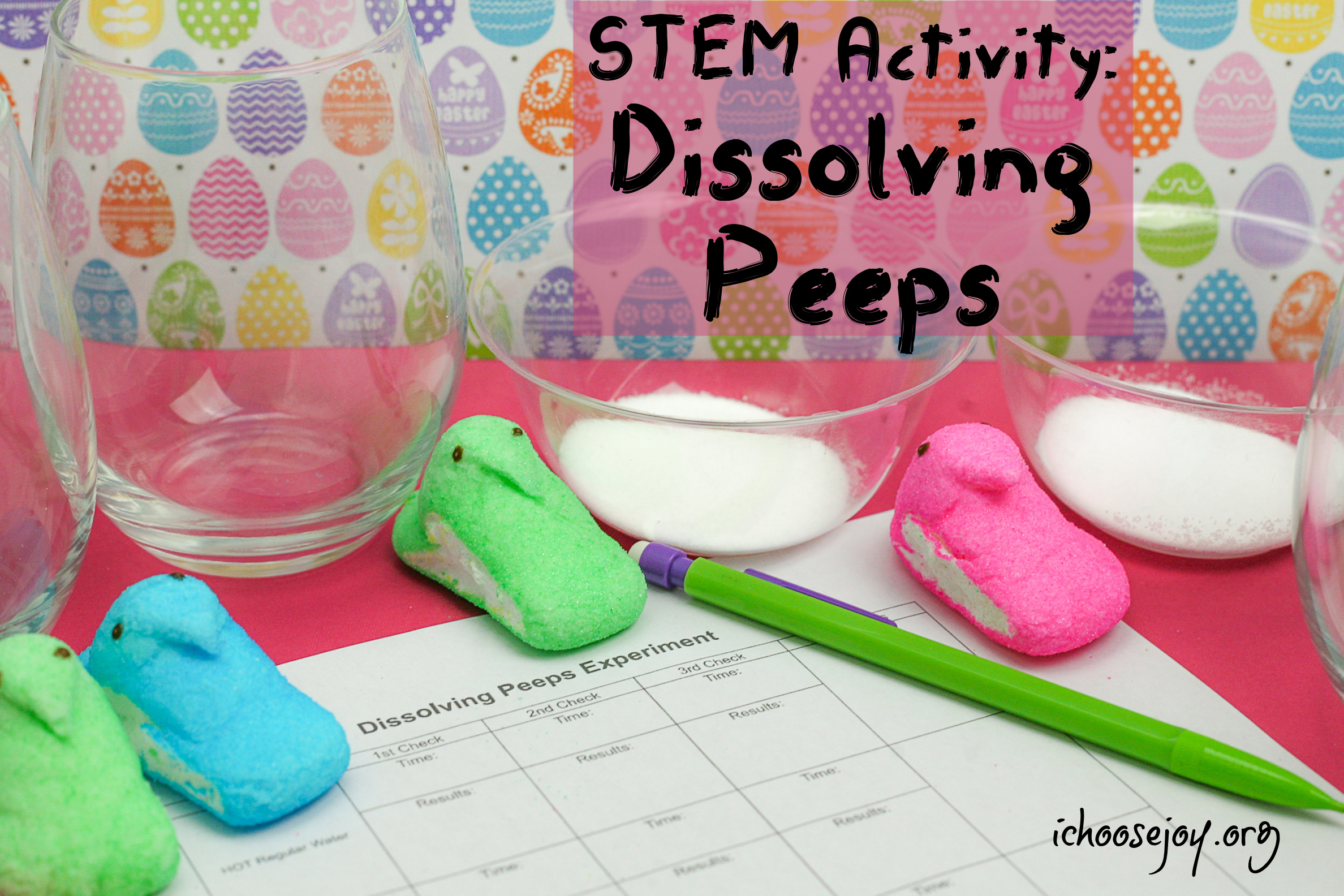 Dissolving Peeps Experiment: STEM Activity for Eastertime