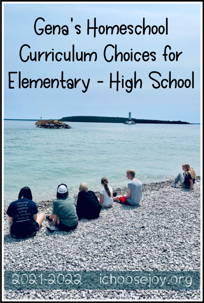 Gena's Homeschool Curriculum Choices for Elementray through High School 2021-2022