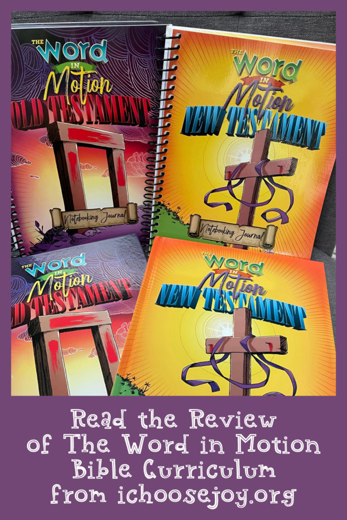 The Word in Motion review, Bible curriculum for homeschoolers from Apologia.