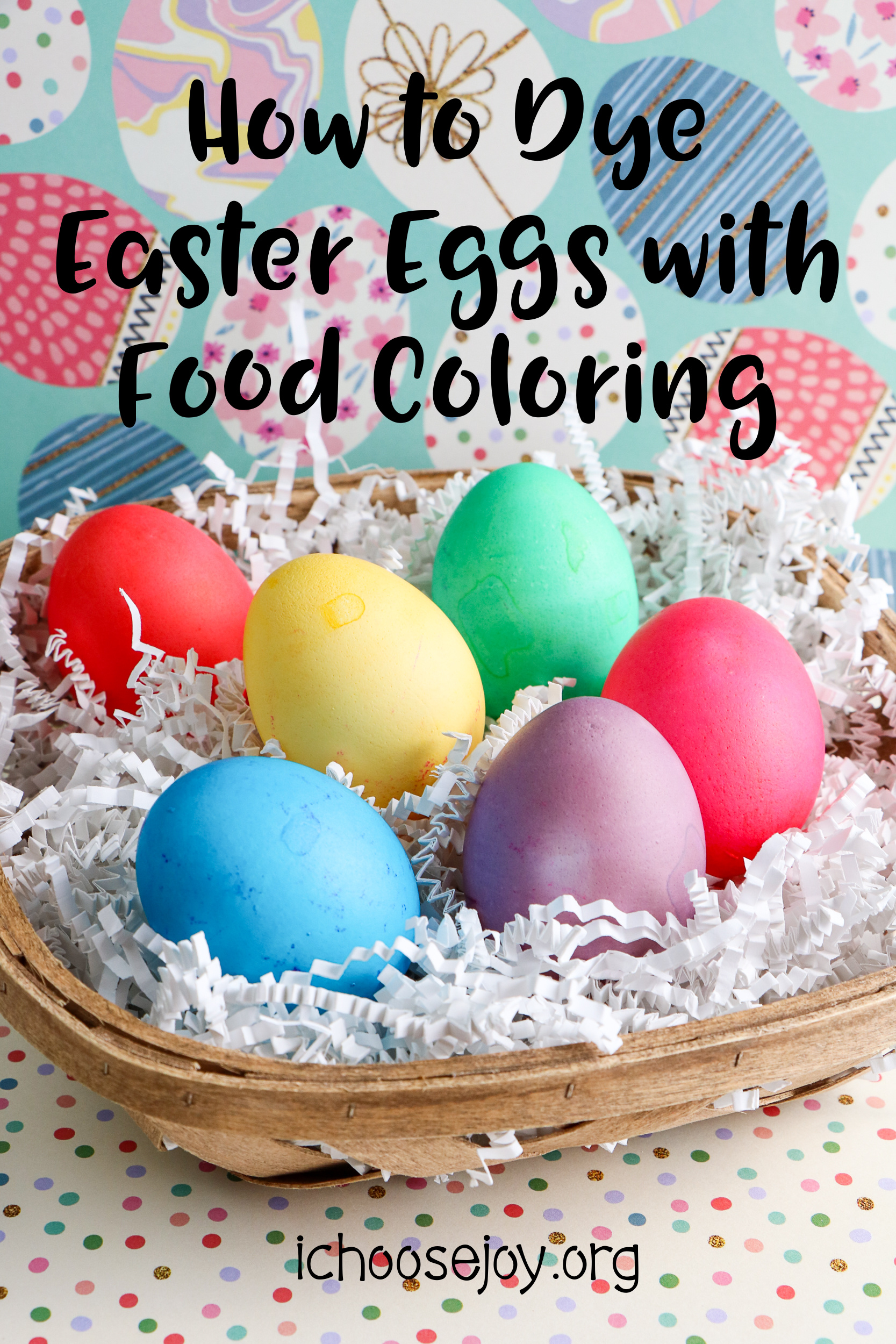 How to Dye Easter Eggs with Food Coloring