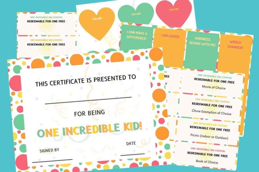 You Are an Incredible Kid printable pack