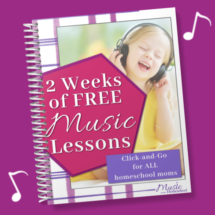 2 Weeks of free Music Lessons click-and-go for all homeschool moms from Music in Our Homeschool