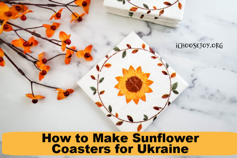 How to make Sunflower Coasters for Ukraine