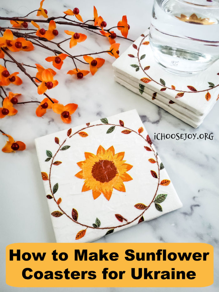 How to Make Sunflower Coasters for Ukraine