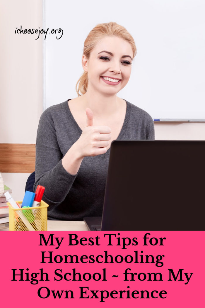 My Best Tips Homeschooling High School ~ from My Own Experience
