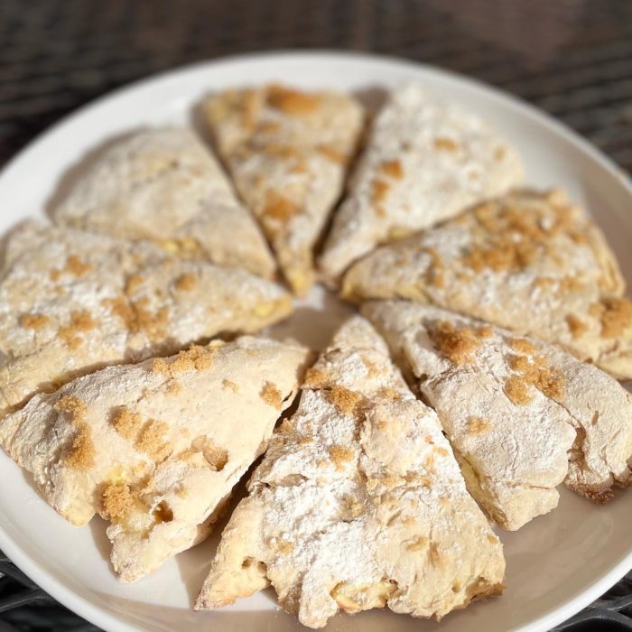 Apple scones from A Year With Lewis and Tolkien