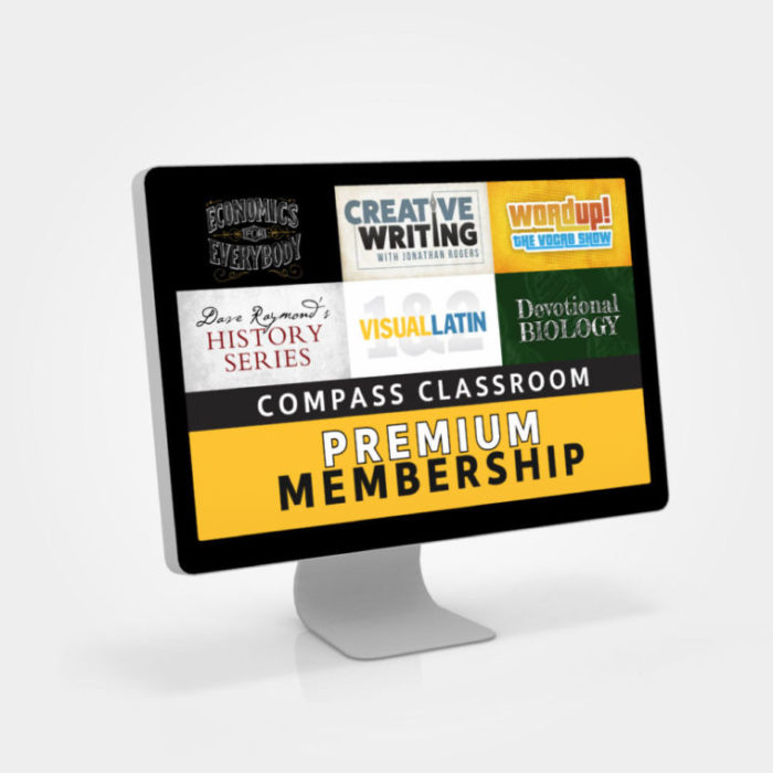 Compass Classroom Premium Membership provides memberships for homeschoolers, ages 10 through high school (plus adults!)