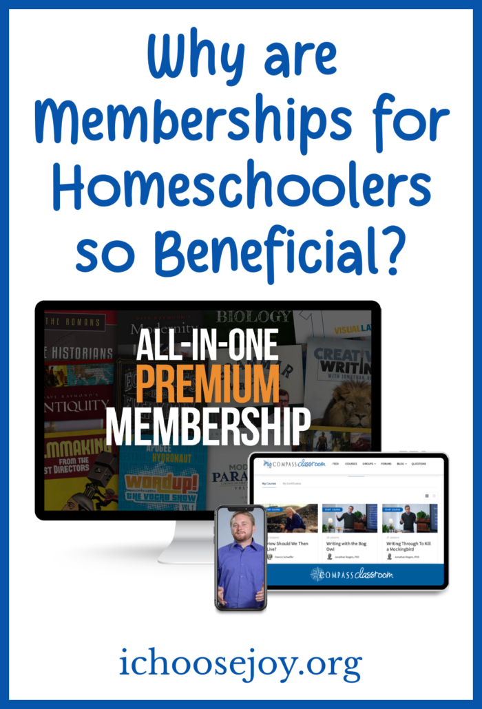 Compass Classroom Premium Membership provides memberships for homeschoolers, ages 10 through high school (plus adults!)