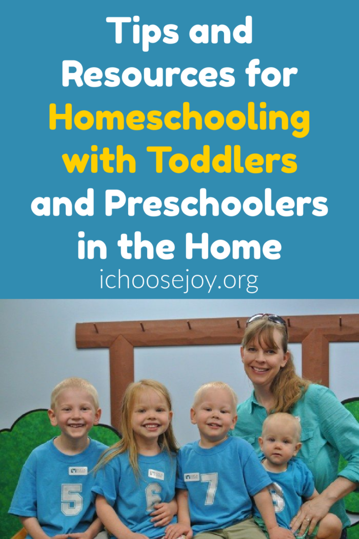 Tips and Resources for Homeschooling with Toddlers and Preschoolers in the Home