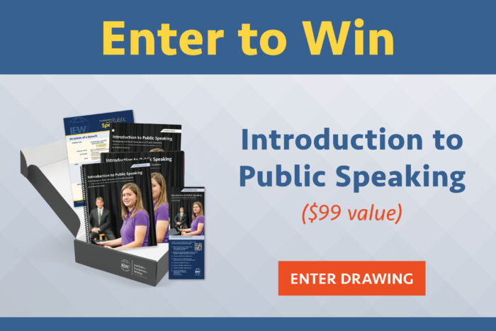 Enter to win IEW's Introduction to Public Speaking course!