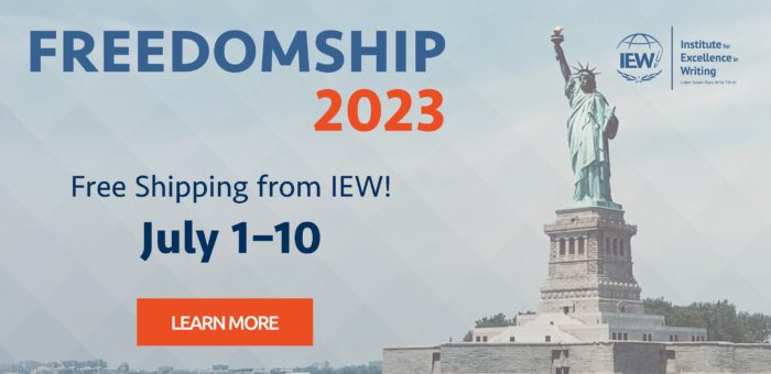 IEW Freedomship 2023 for free shipping!