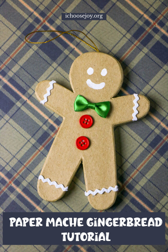Paper Mache Gingerbread Man tutorial