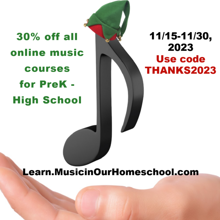 Black Friday Music in Our Homeschool sale 2023