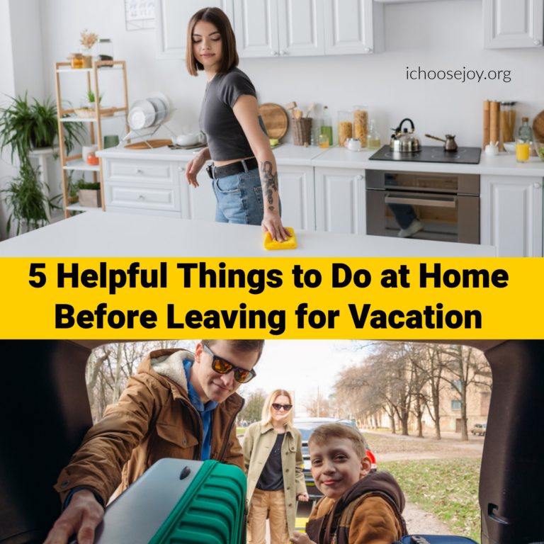 5 Helpful Things to Do at Home Before Leaving for Vacation