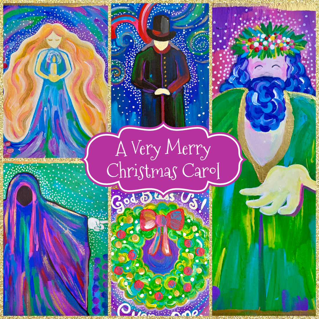 Very Merry Christmas Carol art course