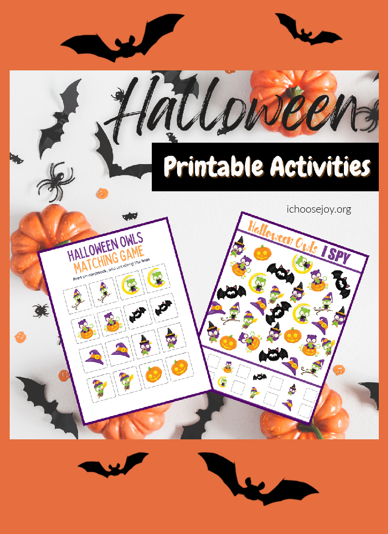 Halloween Printable Activities for Preschoolers
