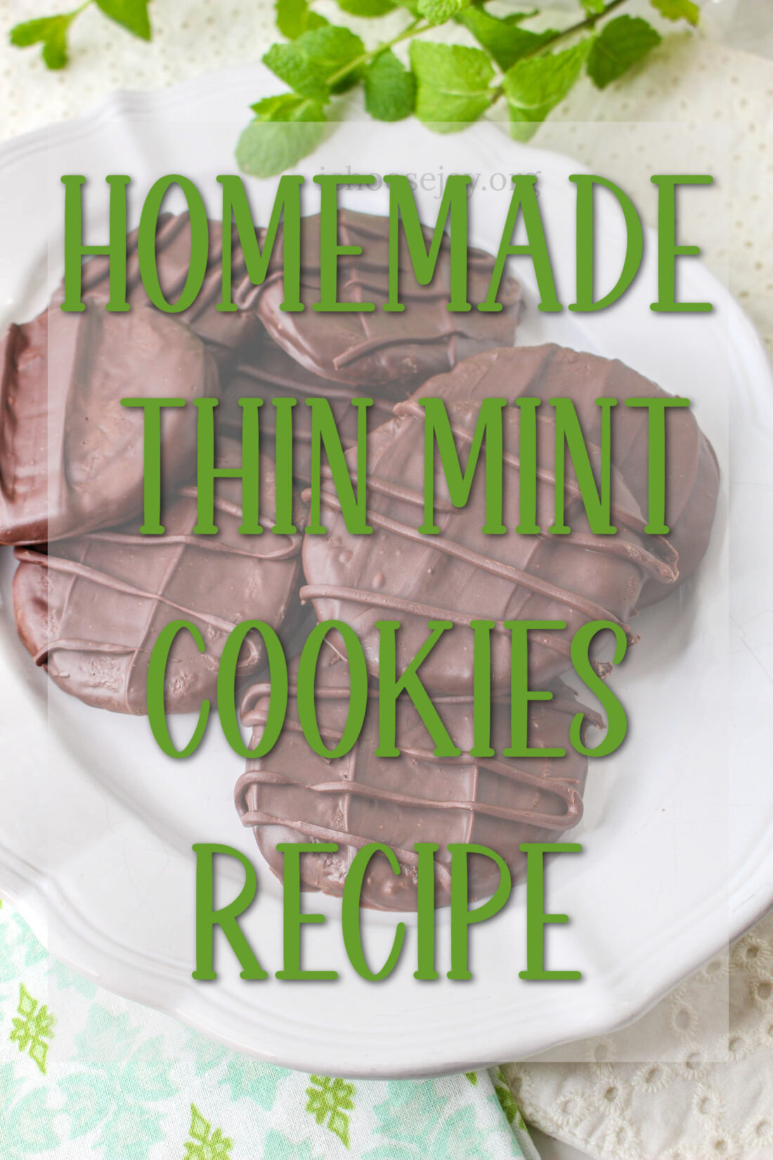 Homemade Thin Mints Girl Scout Cookies Recipe