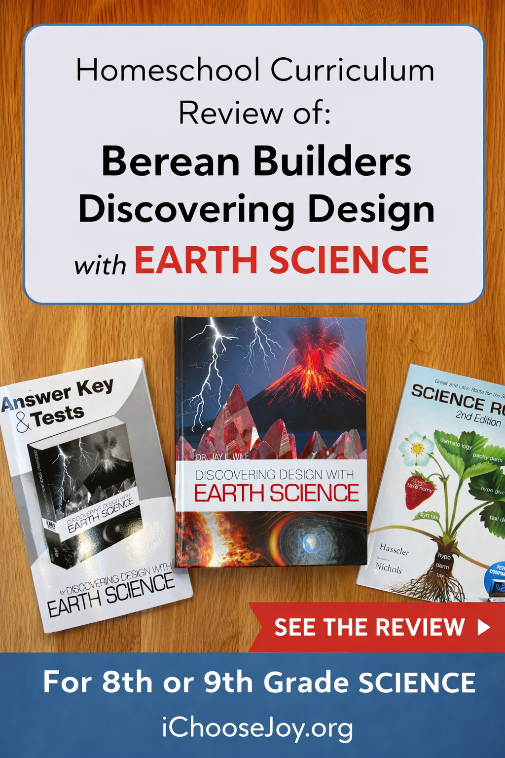 Berean Builders Earth Science textbook curriculum review