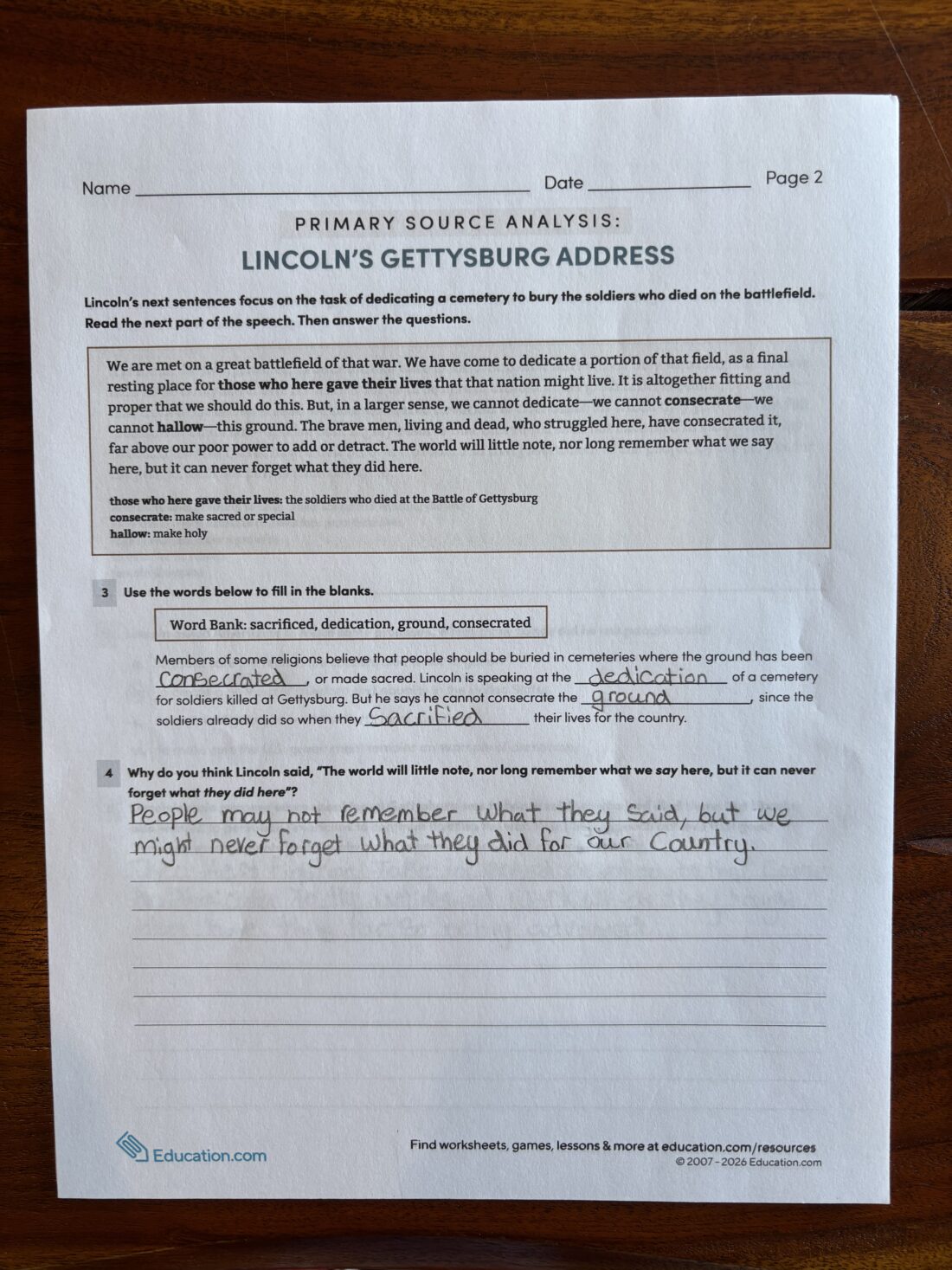 How to Use Worksheets for Homeschool (Without Busywork): A Real Example from Our Civil War Study